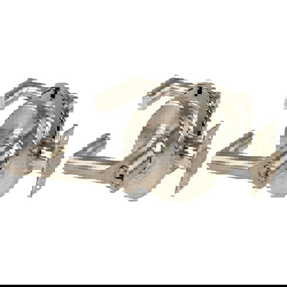 Lever Locksets; Lockset Type: Cylindrical Lock ; Key Type: Keyed Different ; Back Set: 2-3/4 (Inch); Cylinder Type: Schlage C Keyway ; Material: Metal ; Finish: Satin Nickel