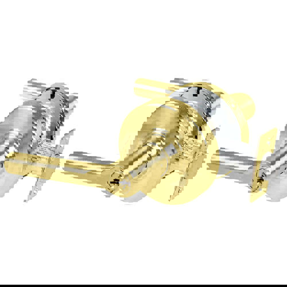 Lever Locksets; Lockset Type: Cylindrical Lock ; Key Type: Keyed Different ; Back Set: 2-3/4 (Inch); Cylinder Type: Schlage C Keyway ; Material: Metal ; Finish: Satin Brass