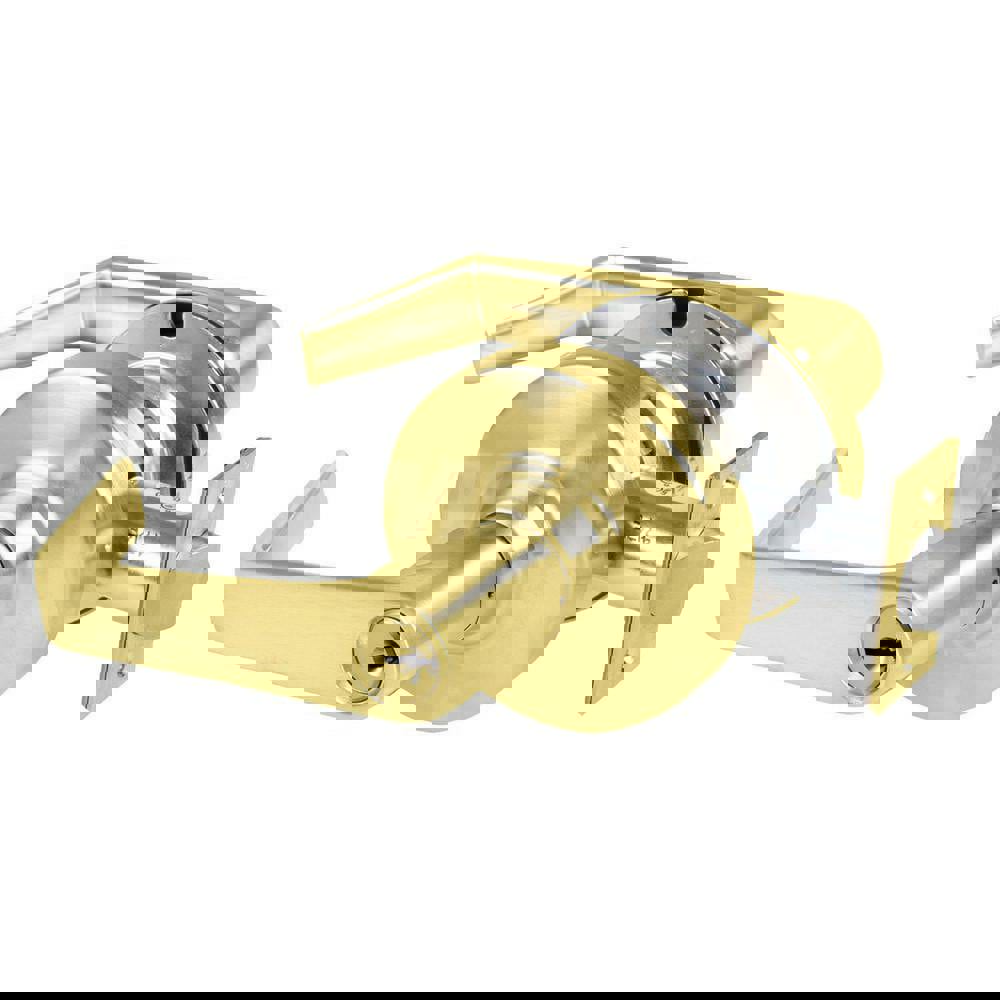 Lever Locksets; Lockset Type: Cylindrical Lock ; Key Type: Keyed Different ; Back Set: 2-3/4 (Inch); Cylinder Type: Schlage C Keyway ; Material: Metal ; Finish: Satin Brass