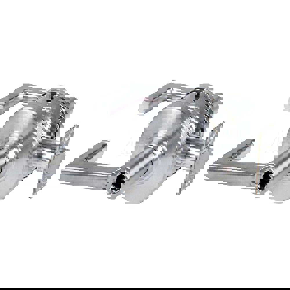 Lever Locksets; Lockset Type: Cylindrical Lock ; Key Type: Keyless ; Back Set: 2-3/4 (Inch); Cylinder Type: No Keyway ; Material: Metal ; Finish: Satin Chrome