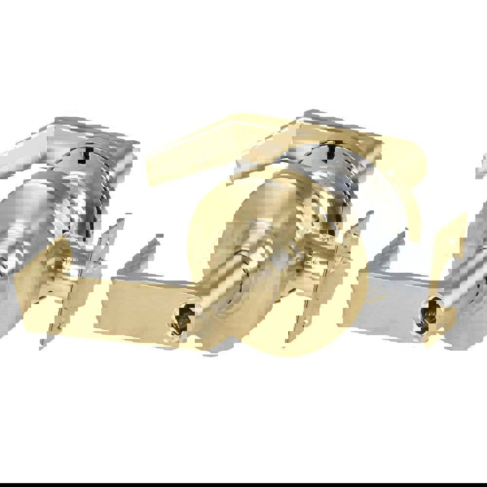 Lever Locksets; Lockset Type: Cylindrical Lock ; Key Type: Keyless ; Back Set: 2-3/4 (Inch); Cylinder Type: No Keyway ; Material: Metal ; Finish: Satin Brass