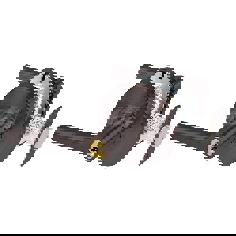 Lever Locksets; Lockset Type: Cylindrical Lock ; Key Type: Keyed Different ; Back Set: 2-3/4 (Inch); Cylinder Type: Schlage C Keyway ; Material: Metal ; Finish: Aged Bronze