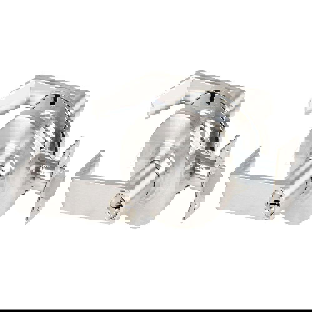 Lever Locksets; Lockset Type: Cylindrical Lock ; Key Type: Keyed Different ; Back Set: 2-3/4 (Inch); Cylinder Type: Schlage C Keyway ; Material: Metal ; Finish: Satin Nickel