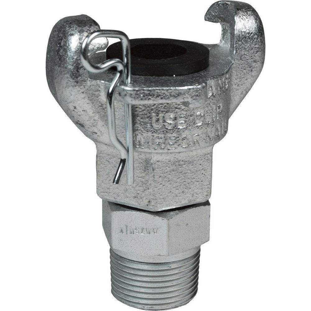 Universal Hose Couplings; Type: Swivel Male Ends ; Material: Plated Iron ; Thread Size: 3/4 ; Thread Standard: NPT ; Connection Type: Threaded ; Maximum Pressure: 150psi