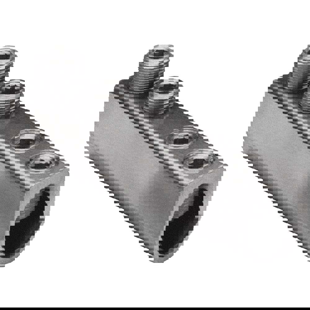 Mechanical Connectors; Wire Size Range: 750-250 kcmil; Material Type: Aluminum; Insulated: NonInsulated; Contact Plating: Tin; Rating: UL 467; CSA Certified; RoHS EX Compliant; Additional Information: Type: AMS; Screw Dia: 15/16 in; Minimum Voltage: 600;