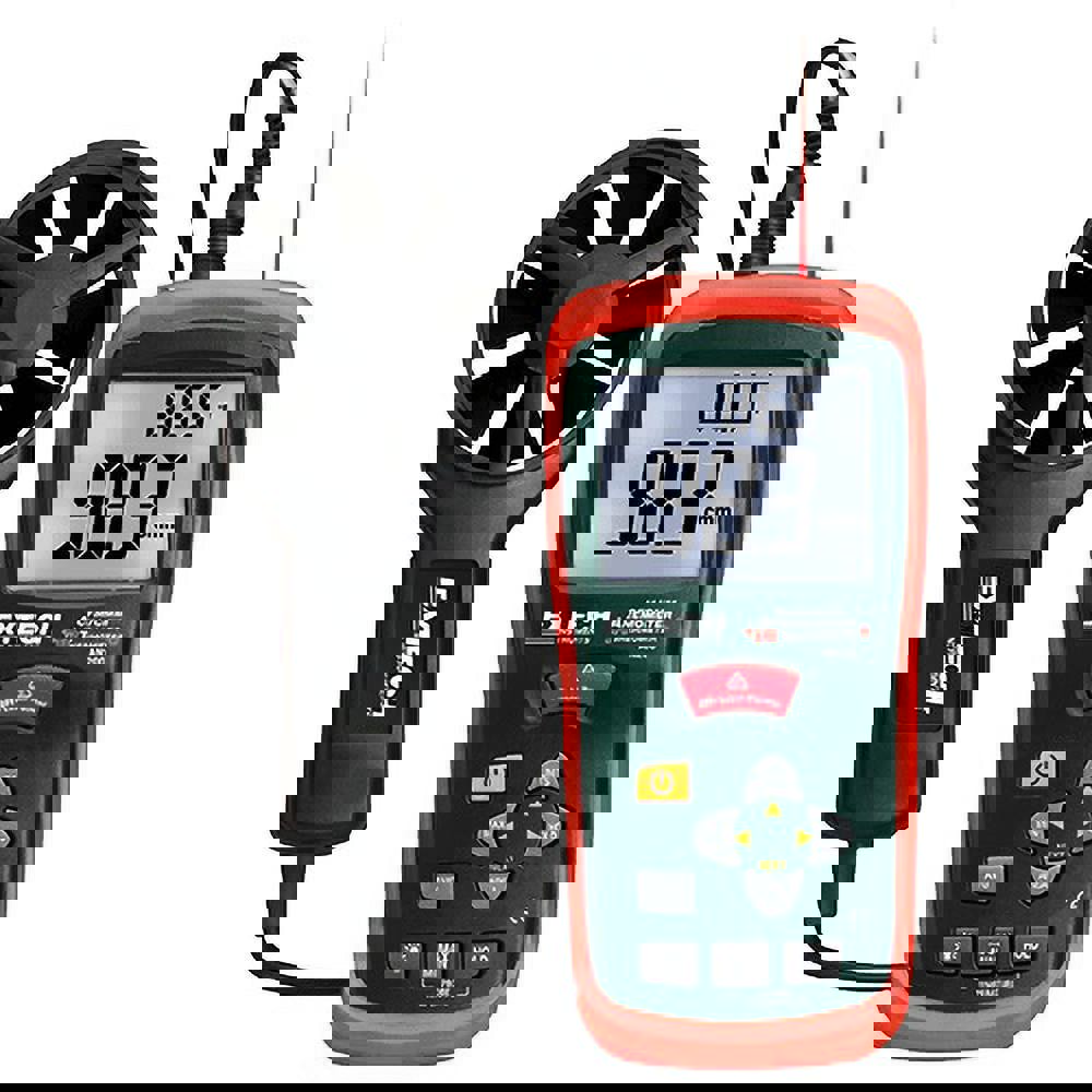 0.4 to 30 m/Sec Air CFM and CMM Thermo Anemometer