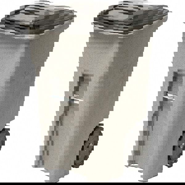 48 Gal Rectangle Graystone Trash Can