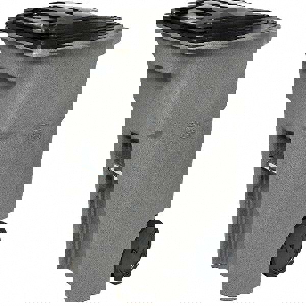 Rollout Trash Can: 64 gal, Rectangle, Gr