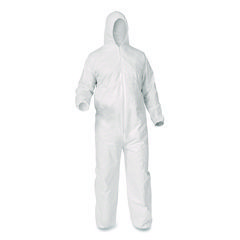 COVERALL,HOOD,4XL,25/C,WH