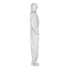 COVERALL,HOOD,4XL,20/C,WH
