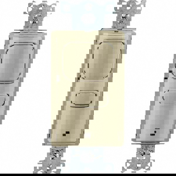 Motion Sensing Wall Switches; Switch Type: Occupancy or Vacancy Sensor ; Sensor Type: Ultasonic; Infared ; Coverage (Sq. Ft.): 1000 ; Adjustment Type: Self-adjusting Delay ; Color: Ivory ; Recommended Environment: Indoor