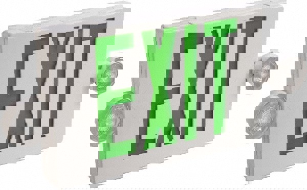 1 & 2 Face Ceiling End & Wall Mount LED Combination Exit Signs