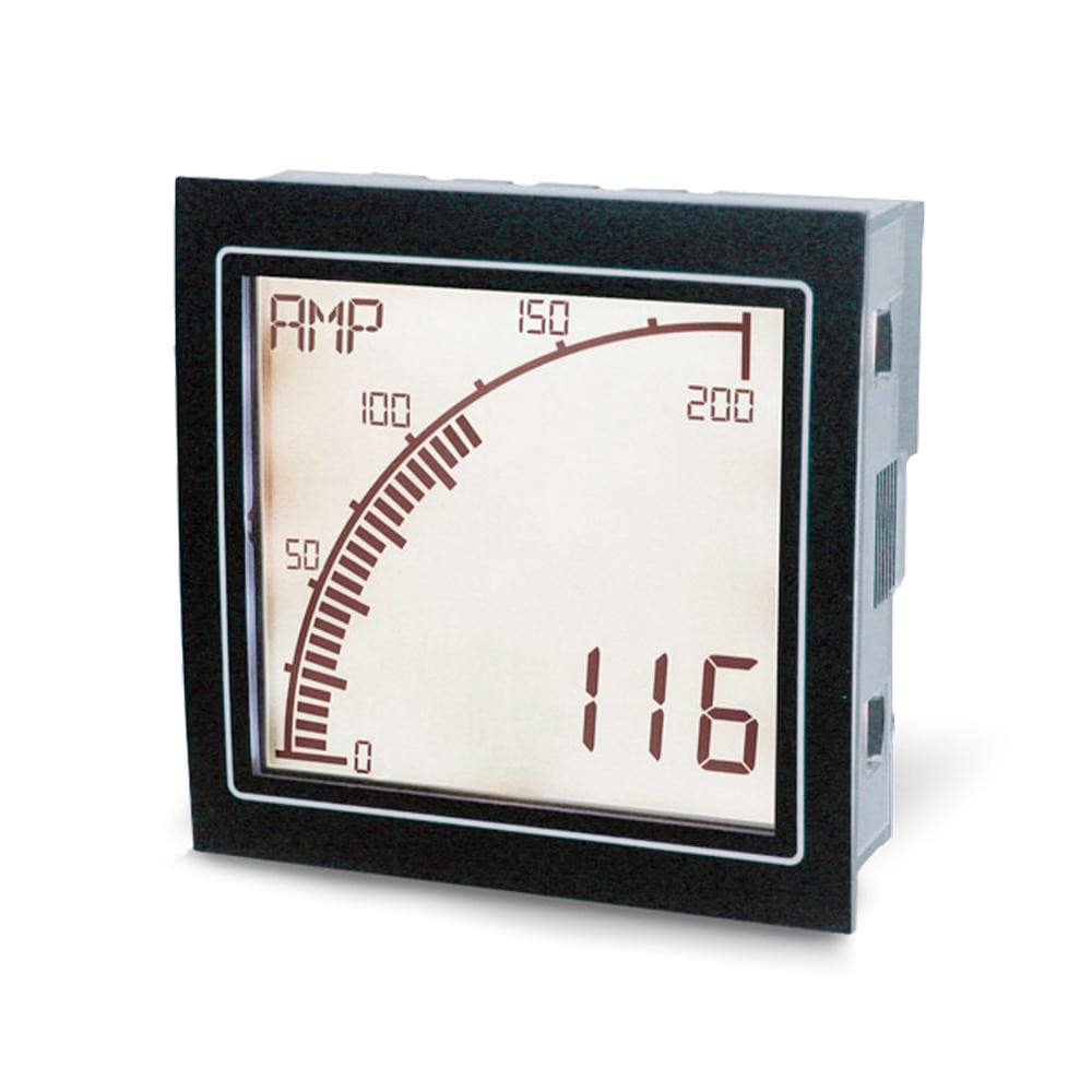 Panel Meters; Panel Meter Type: Panel Meter ; Power Measurement Type: AC Ammeter; DC Ammeter ; Panel Meter Display Type: Digital LCD ; Maximum Input AC Amperage: 5 ; Maximum Input DC Amperage (mA): 5 ; Measures: Current