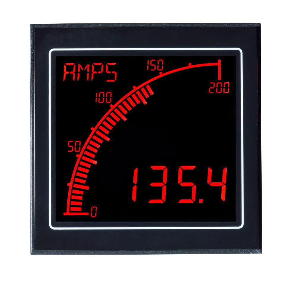 Panel Meters; Panel Meter Type: Panel Meter ; Power Measurement Type: AC Ammeter; DC Ammeter ; Panel Meter Display Type: Digital LCD ; Maximum Input AC Amperage: 5 ; Maximum Input DC Amperage (mA): 5 ; Measures: Current