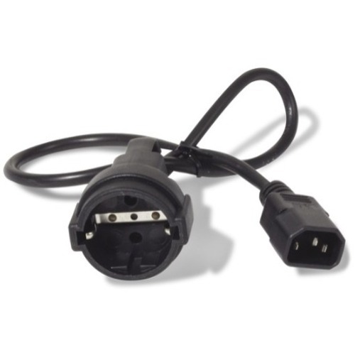 STND PWR CORD 2FT BLACK