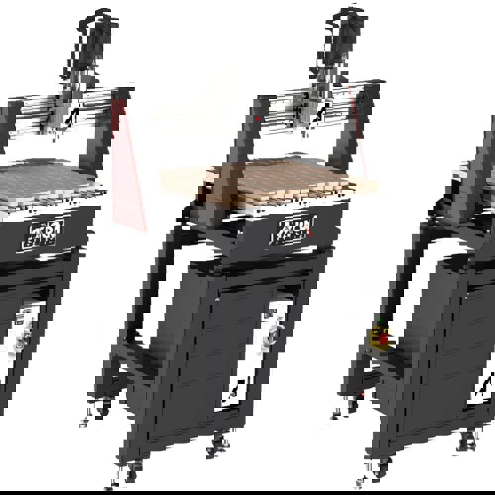 CNC Routers; X Axis Travel Length (Decimal Inch): 24.0000 ; Y Axis Travel Length (Decimal Inch): 24.1000 ; Z Axis Travel Length (Decimal Inch): 5.9000 ; Spindle Speed (RPM): 24000.00 ; Spindle Power (Watts): 2200 ; Rapid Feed Rate (IPM): 300