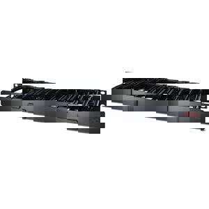 1U HORIZONTAL CABLE MANAGER 6 DEEP SINGL