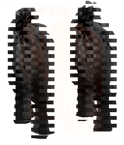 Jersey Knit Glove in Brown