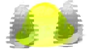 Full Brim Hard Hat in Hi-Vis Green