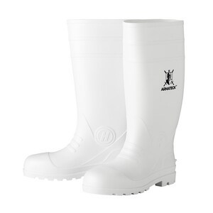 White Plain Toe Rain/ Mud Boots (Size 11)