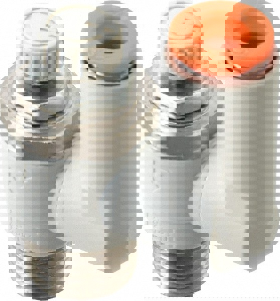 Air Flow Control Valve: Flow Control Offset Inline, Tube x MNPT, 1/4