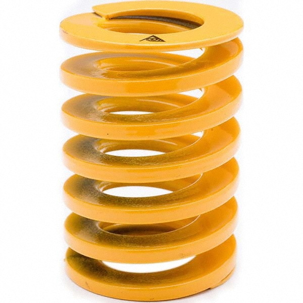 Die Spring: 10 mm Hole Dia, 5 mm Rod Dia, 70 mm Free Length, Yellow