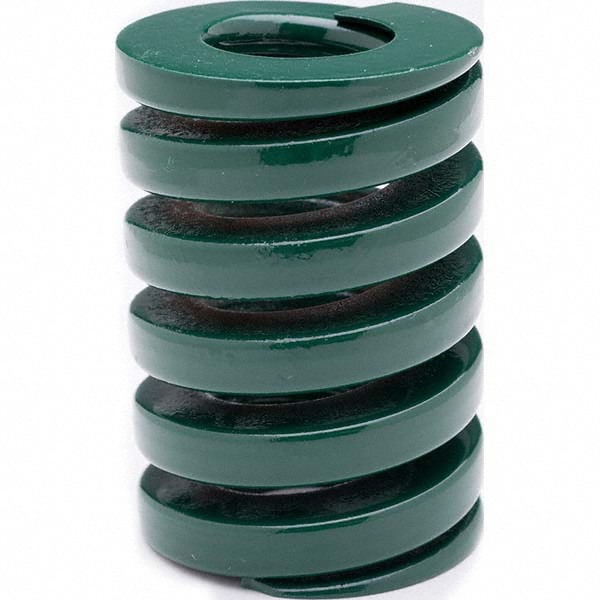 Die Spring: 30 mm Hole Dia, 15 mm Rod Dia, 50 mm Free Length, Green