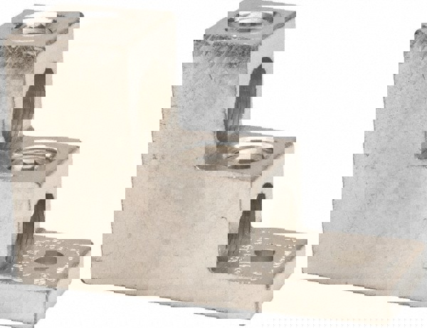 Square Ring Terminal: Non-Insulated, 6 AWG, Compression Connection