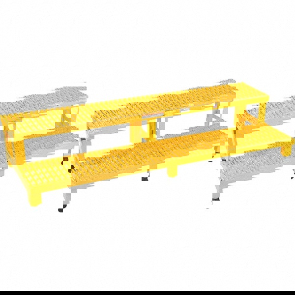 Steel Adjustable Step Mate Stand: 2 Step, 22-7/8 x 59-3/4 x 15-1/4