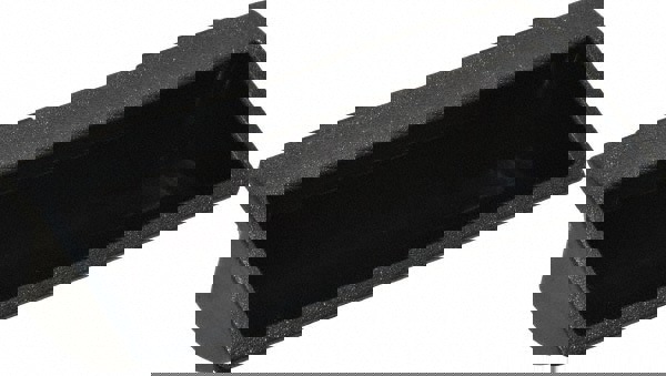 100mm Overall Width x 48mm Overall Height, 22mm Recess Depth, Black Snap In Recessed Pull