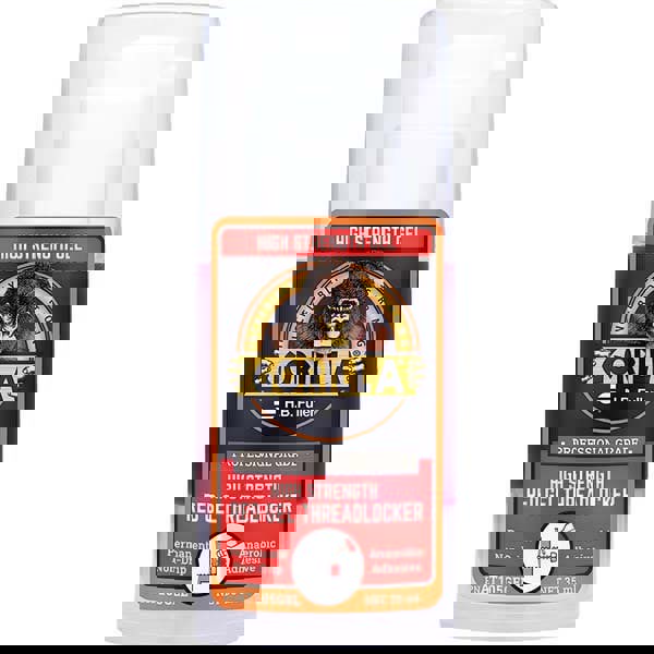 Threadlocker: Red, Gel 35 mL, Pump Bottle