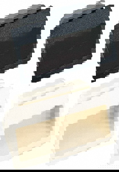 70mm Overall Width x 41mm Overall Height, 17mm Recess Depth, Black Snap In Recessed Pull