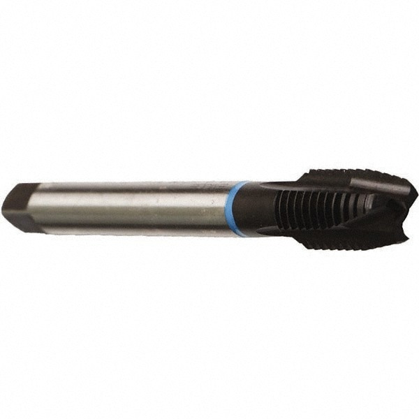Spiral Point Tap: 7/16-20, UNF, 3 Flutes, Plug, Cobalt, Nitride Finish