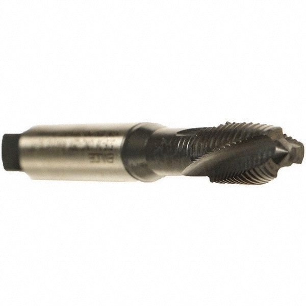 Spiral Flute Tap: #8-36 UNF, 3 Flutes, Plug, 2BX Class of Fit, Cobalt, Oxide Coated