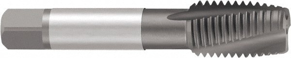 Spiral Flute Tap: 5/16-24 UNF, 3 Flutes, Plug, 2BX Class of Fit, Cobalt, Nitride Coated