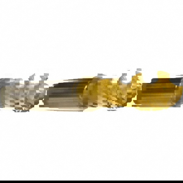 Spiral Flute Tap: M5 x 0.80, Metric, 3 Flute, Modified Bottoming, 6H Class of Fit, Cobalt, TiN Finish