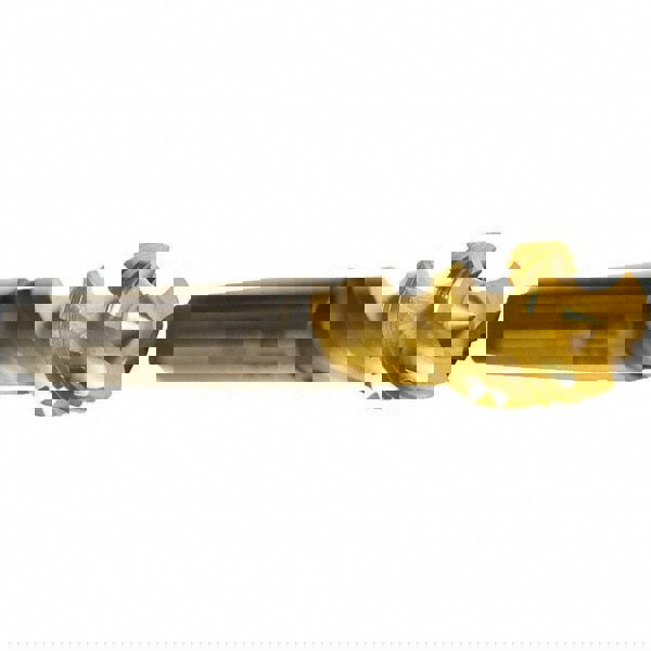 Spiral Flute Tap: M20x2.50 Metric, 3 Flutes, Modified Bottoming, 6H Class of Fit, Cobalt, TIN Coated