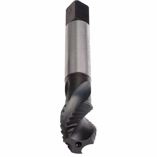 Spiral Flute Tap: 3/4-10, UNC, 3 Flute, Modified Bottoming, 2B Class of Fit, Cobalt, Oxide Finish