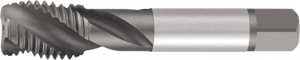 Spiral Flute Tap: 1/2-20 UNF, 4 Flutes, Modified Bottoming, 3B Class of Fit, Cobalt, Oxide Coated