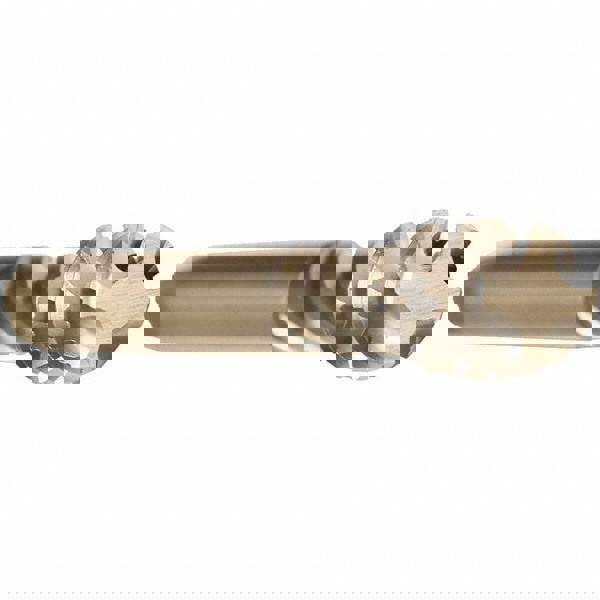 Spiral Flute Tap: 9/16-18, UNF, 5 Flute, Bottoming, 2B Class of Fit, Cobalt, Bright/Uncoated