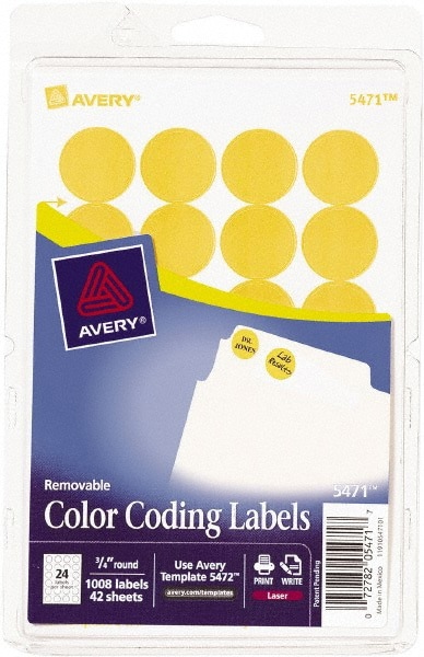 LABEL, .75RND, 1008 / PK, NEOR