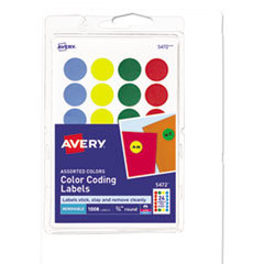 LABEL, .75RND, 1008 / PK, AST