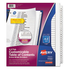 Avery Extra Wide A-Z Tabs Ready Index Di