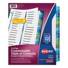 READY INDEX DBL-COLUMN 32 TAB