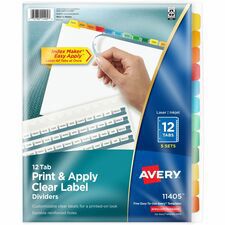 Avery Index Maker Print & Apply Label Pa