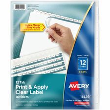 INDEXMAKER WHT 12TABS 5SET