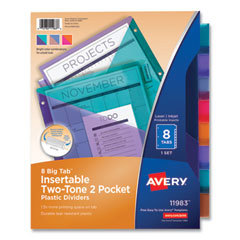 DIVIDER,8TB,INSRT,DBL,PKT