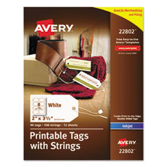 AVERY PRINTABLE TAGS W STRING
