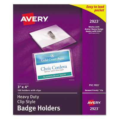 BADGE,HLDR CLIP 100,CLR