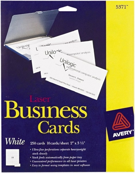 BUS-CARD LASER WHITE 250